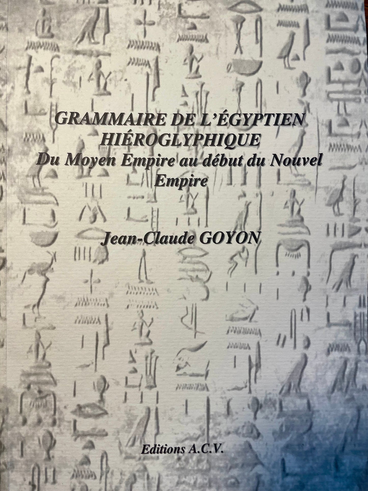 Grammaire de l'égyptien hiéroglyphique du moyen empire au début du nouvel empire - occasion