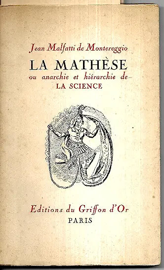 La Mathèse ou anarchie et hiérarchie de la science - occasion